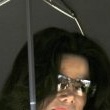 Michael Jackson arrives at the Santa Barbara County courthouse.