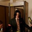 Michael Jackson arrives at the Santa Barbara County courthouse.