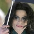 Michael Jackson arrives at the Santa Barbara County courthouse.