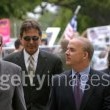 Michael Jackson arrives at the Santa Barbara County courthouse.