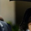 Michael Jackson arrives at the Santa Barbara County courthouse.
