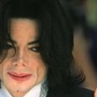 Michael Jackson arrives at the Santa Barbara County courthouse.
