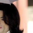 Michael Jackson arrives at the Santa Barbara County courthouse.