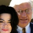 Michael Jackson arrives at the Santa Barbara County courthouse.
