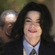 Michael Jackson arrives at the Santa Barbara County courthouse.