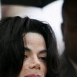 Michael Jackson arrives at the Santa Barbara County courthouse.