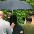 Michael Jackson arrives at the Santa Barbara County courthouse.