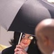 Michael Jackson arrives at the Santa Barbara County courthouse.