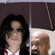 Michael Jackson arrives at the Santa Barbara County courthouse.