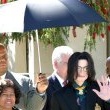 Michael Jackson arrives at the Santa Barbara County courthouse.