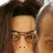 Michael Jackson arrives at the Santa Barbara County courthouse.