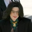 Michael Jackson arrives at the Santa Barbara County courthouse.