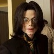 Michael Jackson arrives at the Santa Barbara County courthouse.