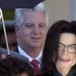 Michael Jackson arrives at the Santa Barbara County courthouse.