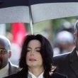 Michael Jackson arrives at the Santa Barbara County courthouse.