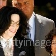 Michael Jackson arrives at the Santa Barbara County courthouse.