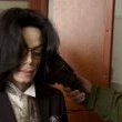 Michael Jackson arrives at the Santa Barbara County courthouse.