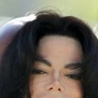 Michael Jackson arrives at the Santa Barbara County courthouse.