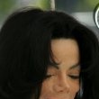 Michael Jackson arrives at the Santa Barbara County courthouse.