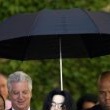 Michael Jackson arrives at the Santa Barbara County courthouse.
