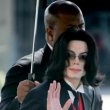 Michael Jackson arrives at the Santa Barbara County courthouse.