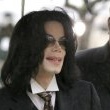 Michael Jackson arrives at the Santa Barbara County courthouse.