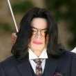 Michael Jackson arrives at the Santa Barbara County courthouse.