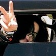 Michael Jackson arrives at the Santa Barbara County courthouse.