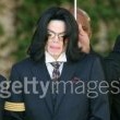 Michael Jackson arrives at the Santa Barbara County courthouse.