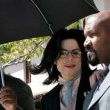 Michael Jackson arrives at the Santa Barbara County courthouse.