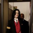 Michael Jackson arrives at the Santa Barbara County courthouse.