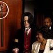 Michael Jackson arrives at the Santa Barbara County courthouse.
