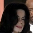 Michael Jackson arrives at the Santa Barbara County courthouse.