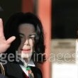 Michael Jackson arrives at the Santa Barbara County courthouse.