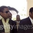 Michael Jackson arrives at the Santa Barbara County courthouse.