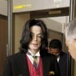 Michael Jackson arrives at the Santa Barbara County courthouse.