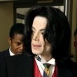 Michael Jackson arrives at the Santa Barbara County courthouse.