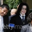 Michael Jackson arrives at the Santa Barbara County courthouse.