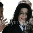 Michael Jackson arrives at the Santa Barbara County courthouse.