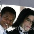 Michael Jackson arrives at the Santa Barbara County courthouse.