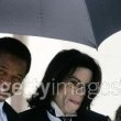 Michael Jackson arrives at the Santa Barbara County courthouse.