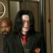 Michael Jackson arrives at the Santa Barbara County courthouse.
