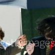 Michael Jackson arrives at the Santa Barbara County courthouse.