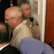 Michael Jackson arrives at the Santa Barbara County courthouse.