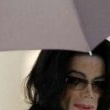 Michael Jackson arrives at the Santa Barbara County courthouse.