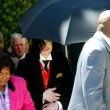 Michael Jackson arrives at the Santa Barbara County courthouse.
