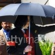 Michael Jackson arrives at the Santa Barbara County courthouse.