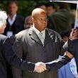 Michael Jackson arrives at the Santa Barbara County courthouse.