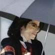 Michael Jackson arrives at the Santa Barbara County courthouse.