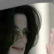 Michael Jackson arrives at the Santa Barbara County courthouse.